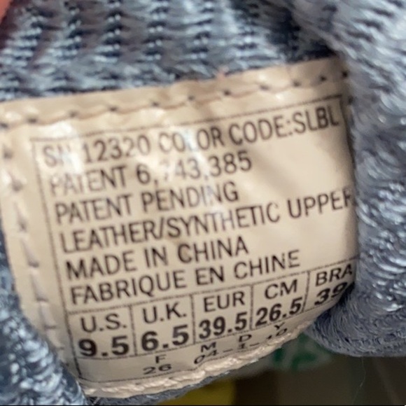 Skechers Shape-Ups silver gray and blue fitness sneakers 9.5 - Picture 6 of 10